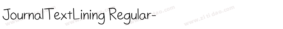 JournalTextLining Regular字体转换